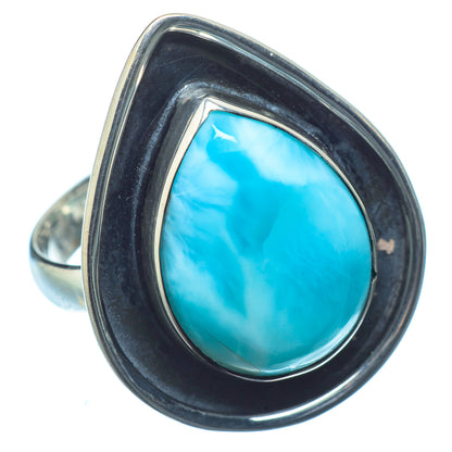 Larimar Rings handcrafted by Ana Silver Co - RING20533