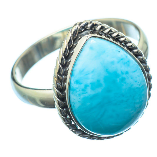 Larimar Rings handcrafted by Ana Silver Co - RING20720
