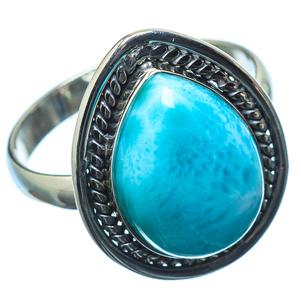 Larimar Rings handcrafted by Ana Silver Co - RING20781