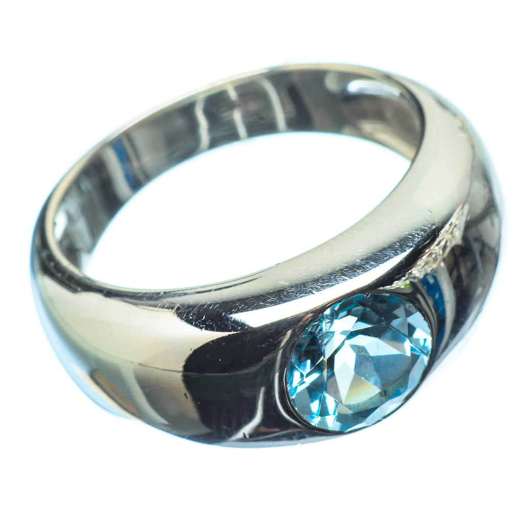 Blue Topaz Rings handcrafted by Ana Silver Co - RING20854