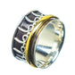 Meditation Spinner Rings handcrafted by Ana Silver Co - RING20891