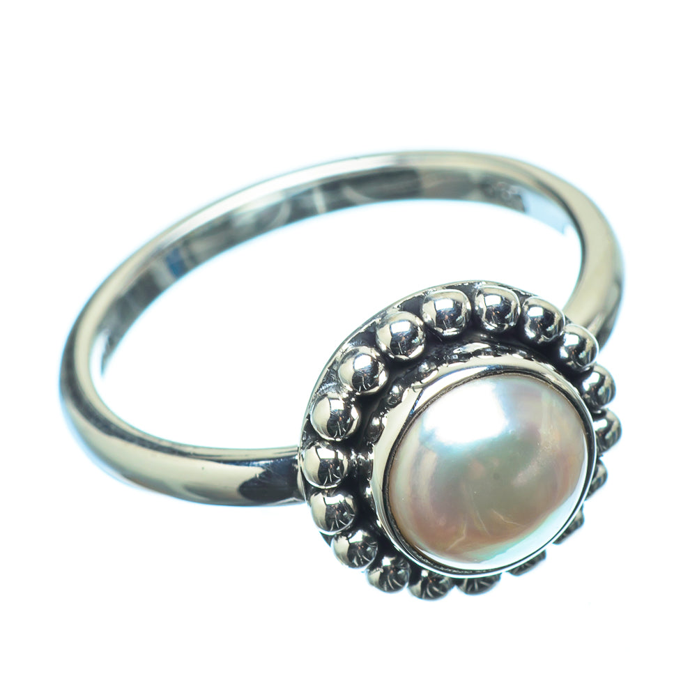 Cultured Pearl Rings handcrafted by Ana Silver Co - RING20895