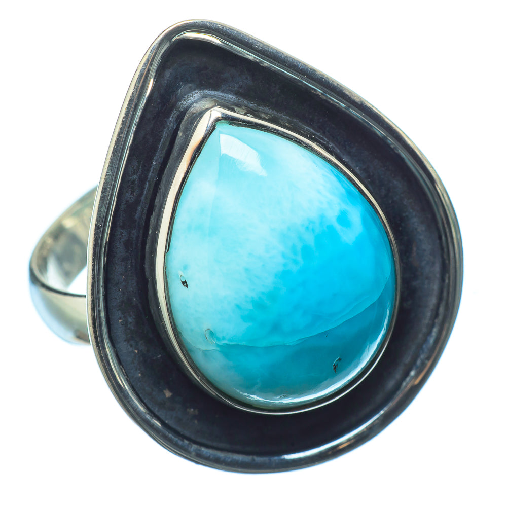 Larimar Rings handcrafted by Ana Silver Co - RING21015