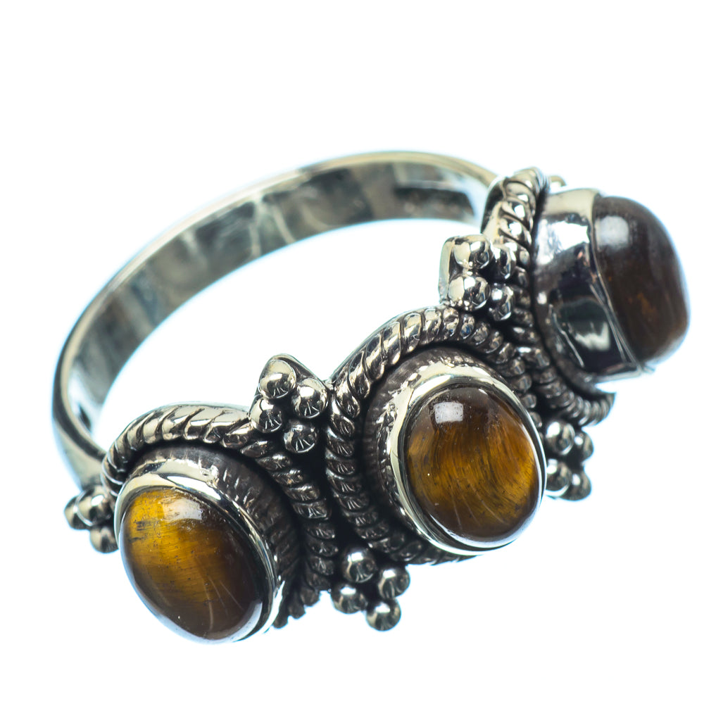 Tiger Eye Rings handcrafted by Ana Silver Co - RING21023