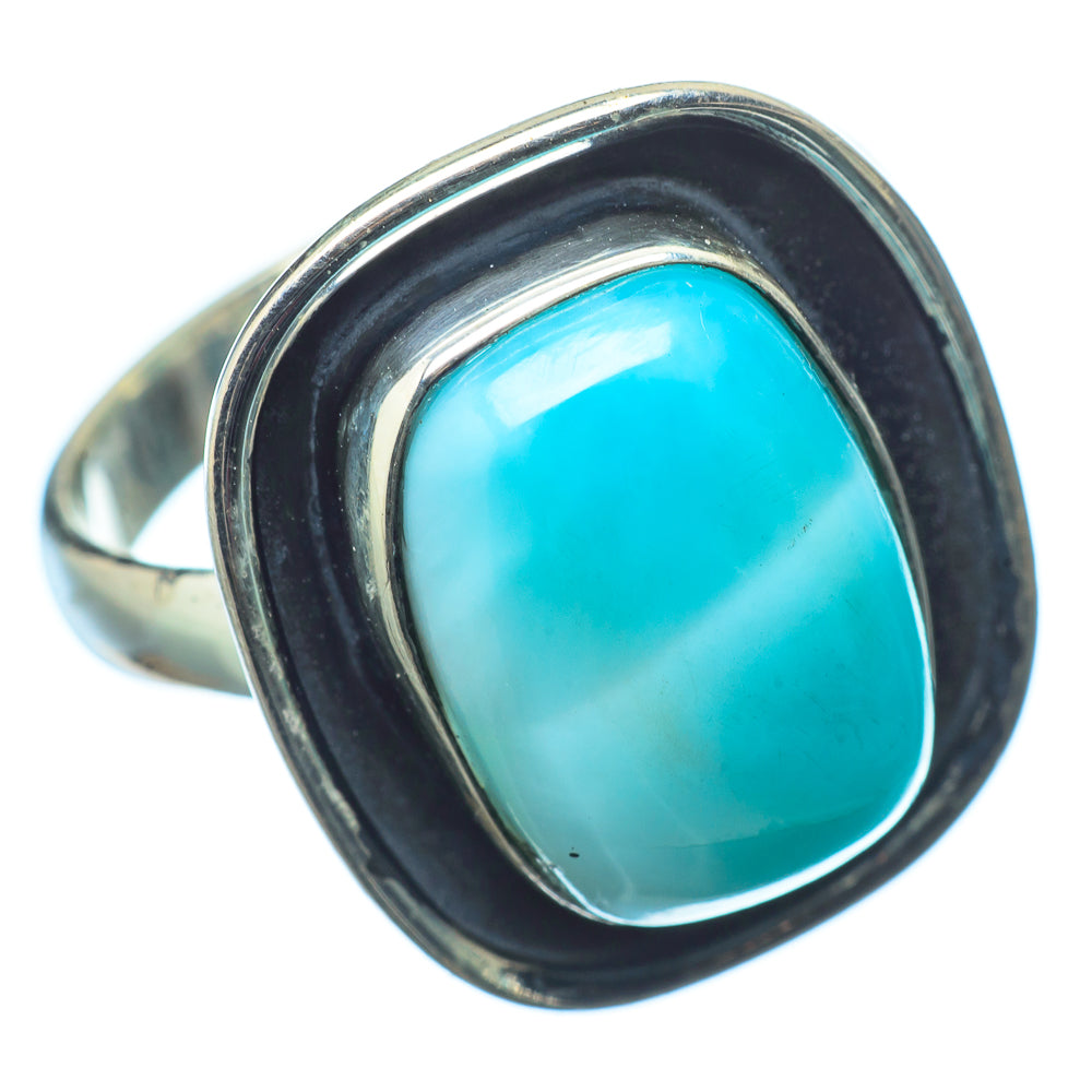 Larimar Rings handcrafted by Ana Silver Co - RING21102