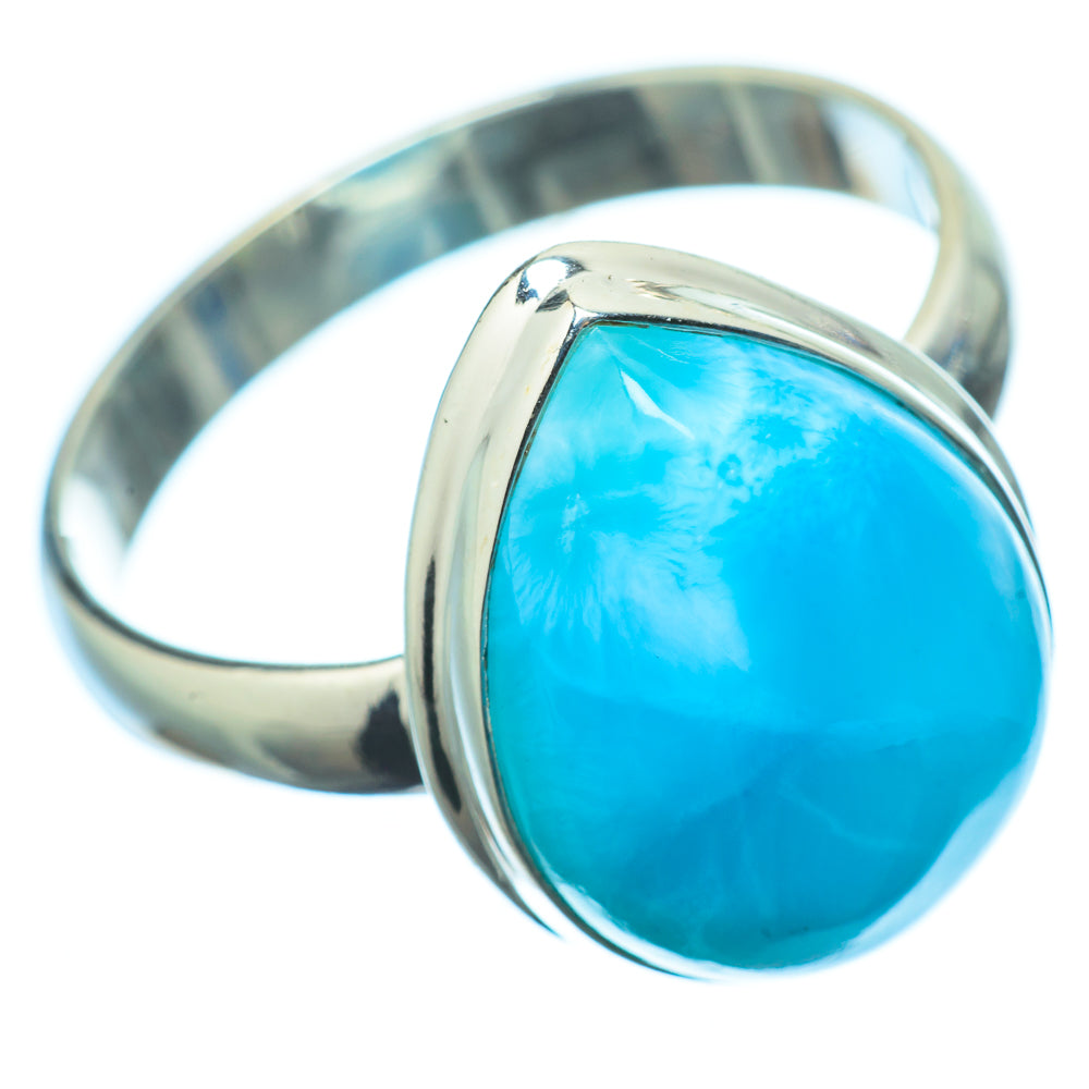Larimar Rings handcrafted by Ana Silver Co - RING21107