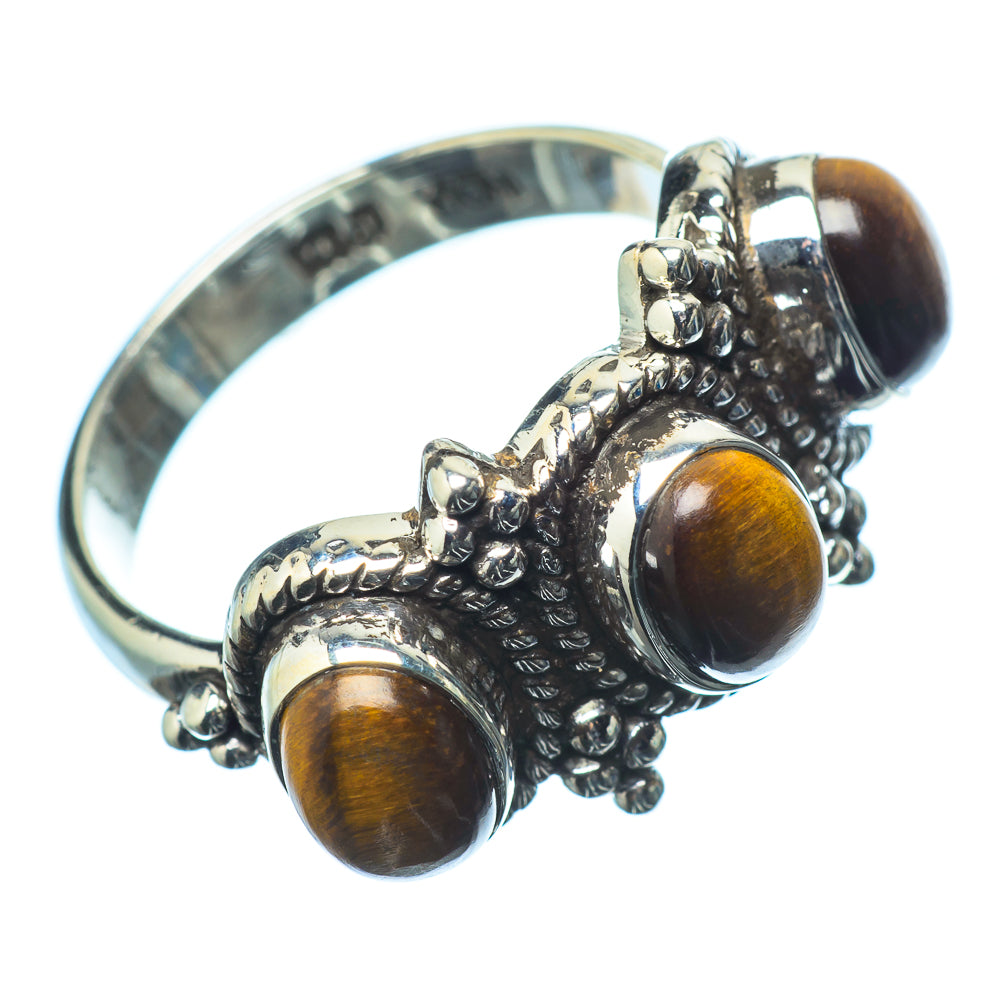 Tiger Eye Rings handcrafted by Ana Silver Co - RING21112