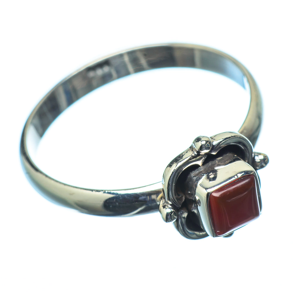 Red Onyx Rings handcrafted by Ana Silver Co - RING21265