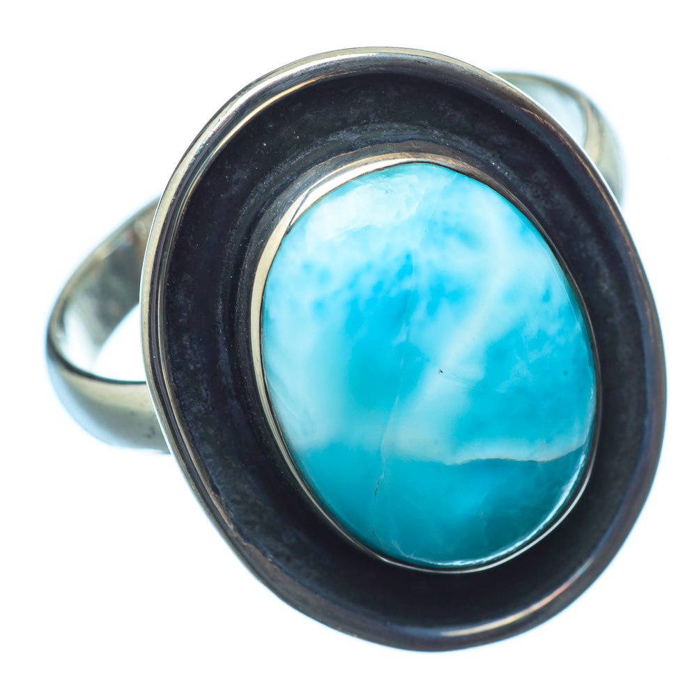 Larimar Rings handcrafted by Ana Silver Co - RING21283