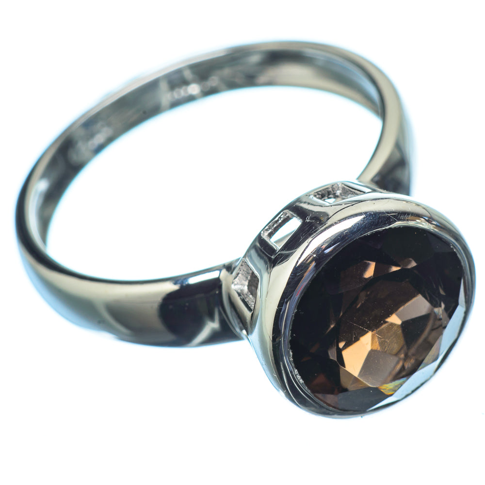 Smoky Quartz Rings handcrafted by Ana Silver Co - RING21287