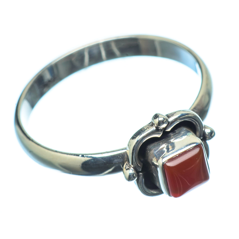 Red Onyx Rings handcrafted by Ana Silver Co - RING21289