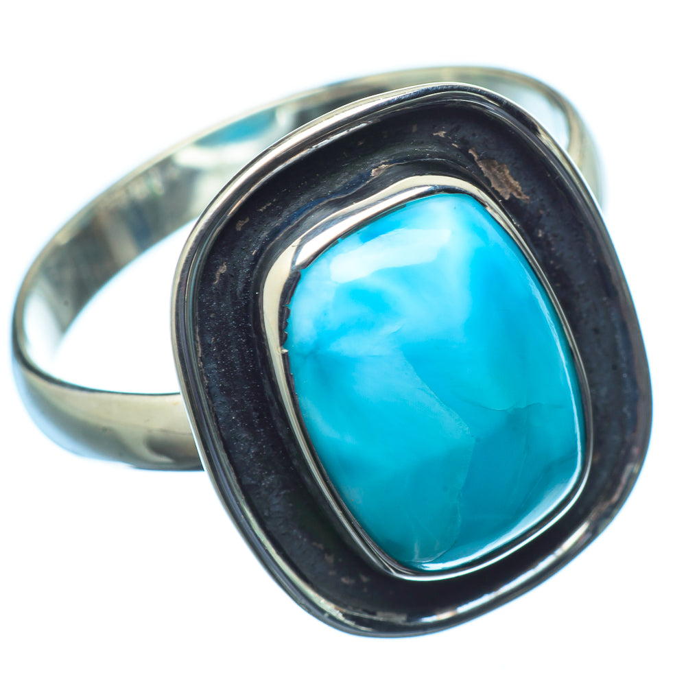 Larimar Rings handcrafted by Ana Silver Co - RING21308