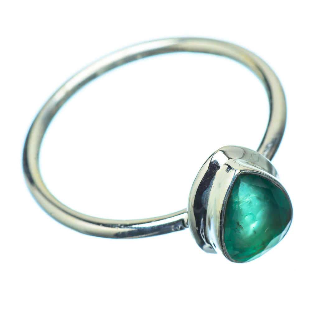 Zambian Emerald Rings handcrafted by Ana Silver Co - RING21309