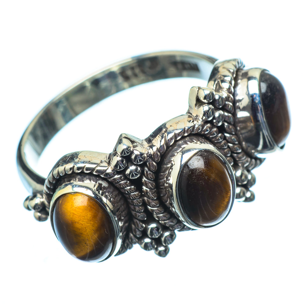 Tiger Eye Rings handcrafted by Ana Silver Co - RING21336