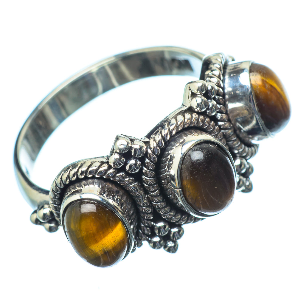 Tiger Eye Rings handcrafted by Ana Silver Co - RING21377