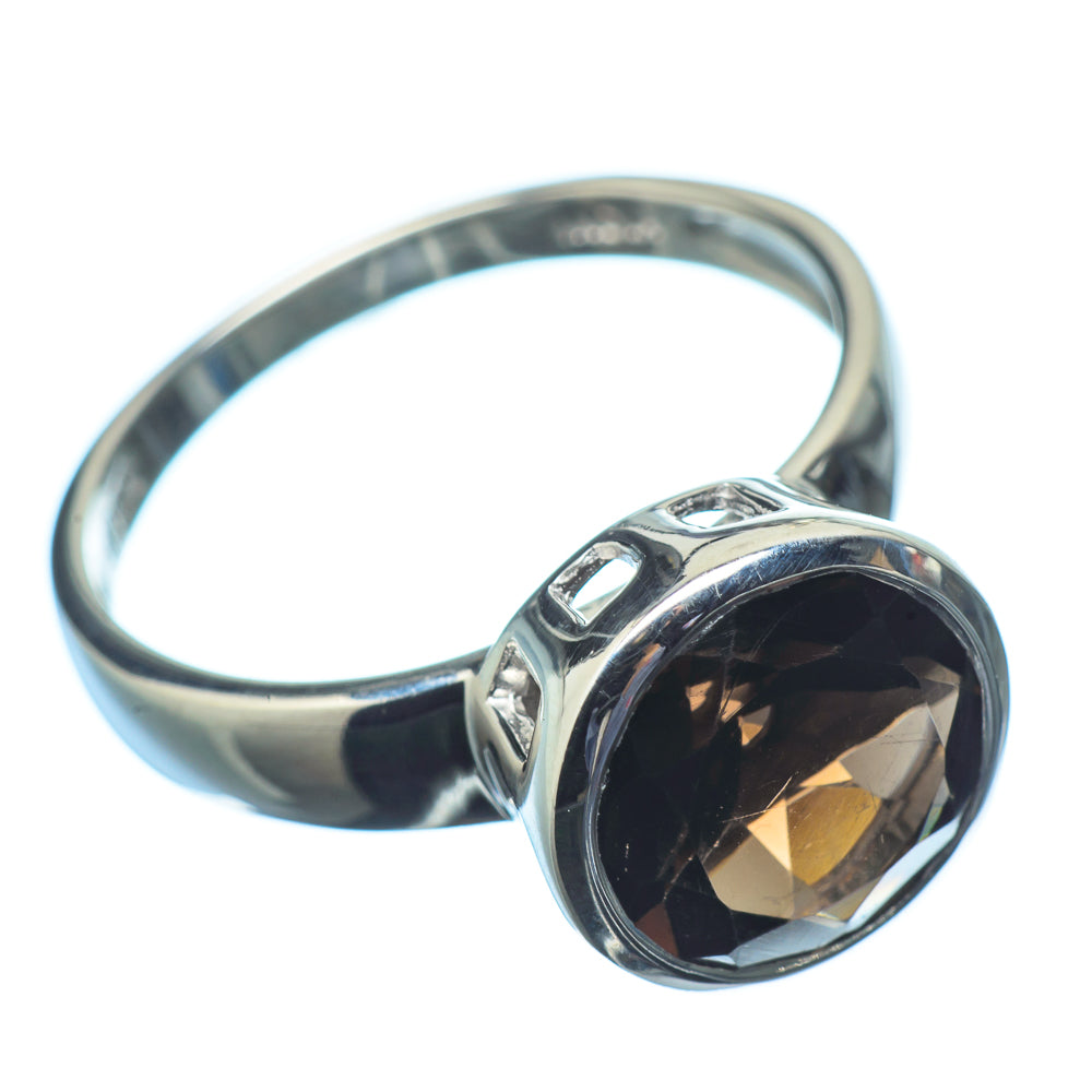 Smoky Quartz Rings handcrafted by Ana Silver Co - RING21397