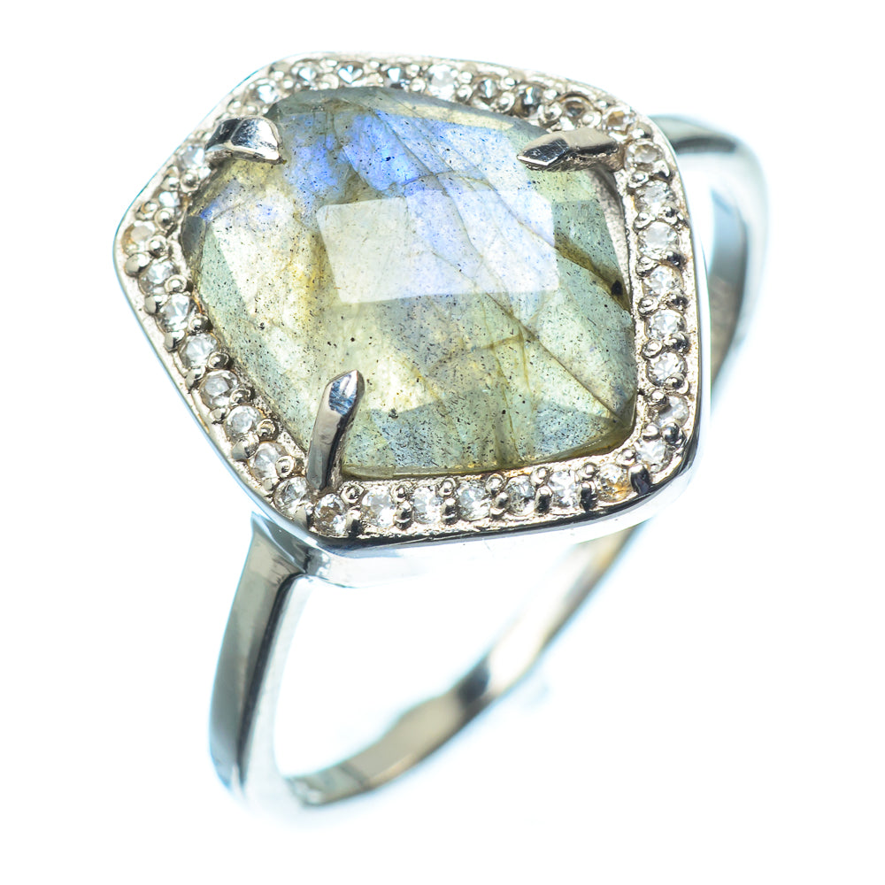 Labradorite Rings handcrafted by Ana Silver Co - RING21411