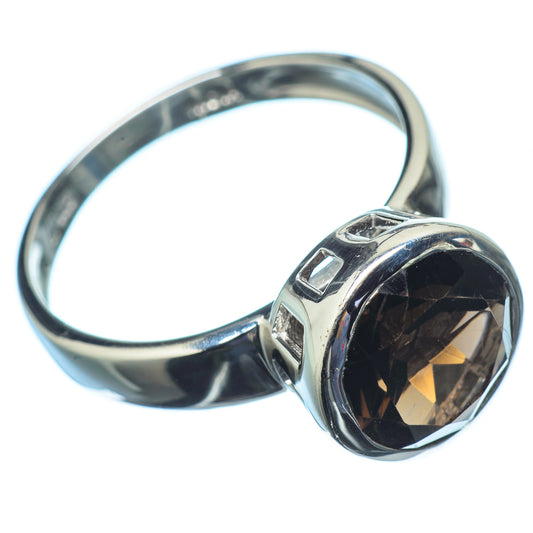 Smoky Quartz Rings handcrafted by Ana Silver Co - RING21448