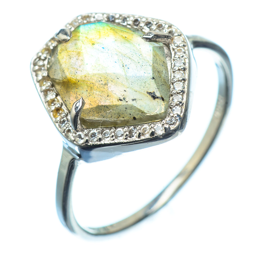 Labradorite Rings handcrafted by Ana Silver Co - RING21510