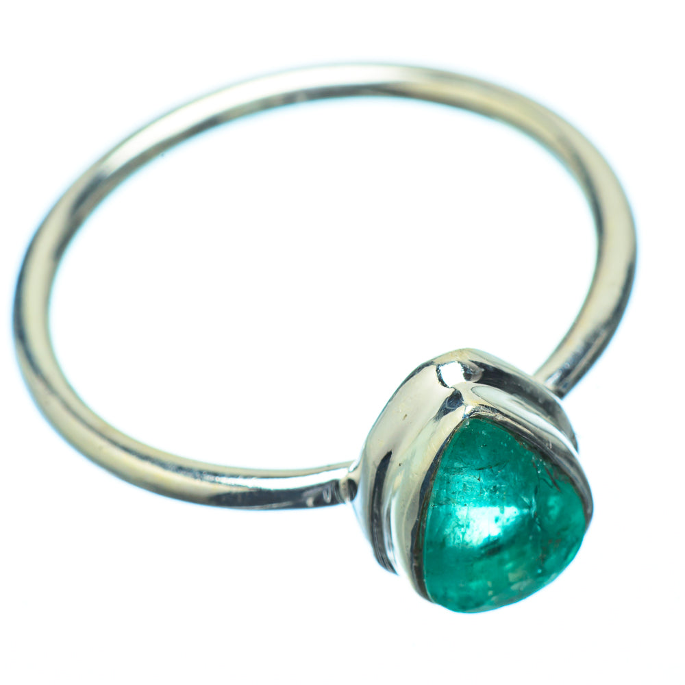 Zambian Emerald Rings handcrafted by Ana Silver Co - RING21641