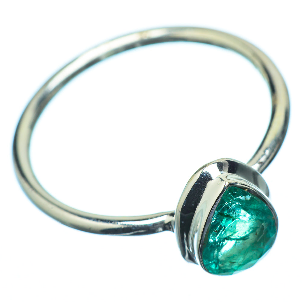 Zambian Emerald Rings handcrafted by Ana Silver Co - RING21695