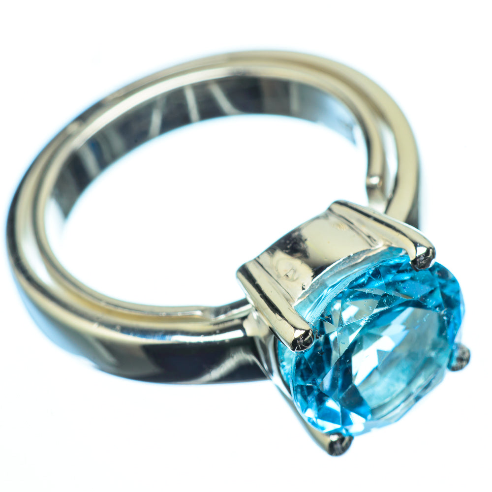 Blue Topaz Rings handcrafted by Ana Silver Co - RING21827