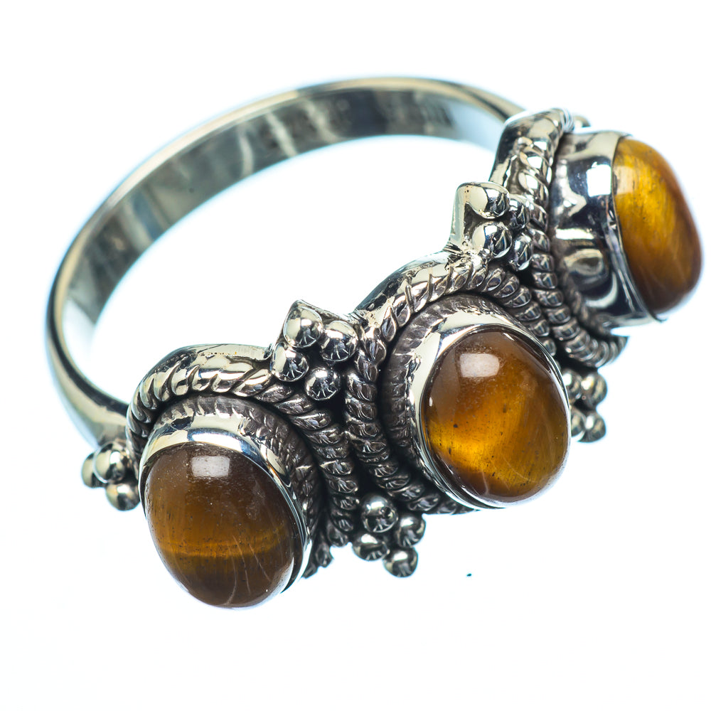 Tiger Eye Rings handcrafted by Ana Silver Co - RING21835