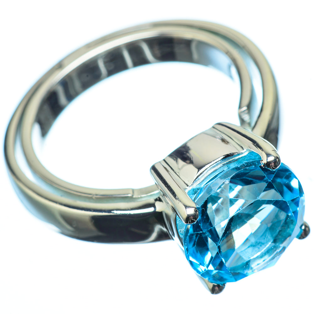 Blue Topaz Rings handcrafted by Ana Silver Co - RING21985