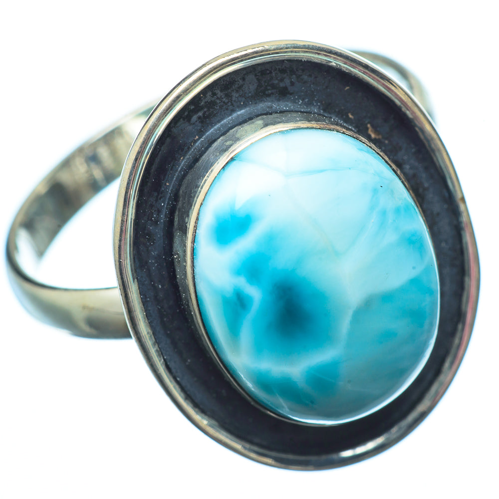 Larimar Rings handcrafted by Ana Silver Co - RING22161