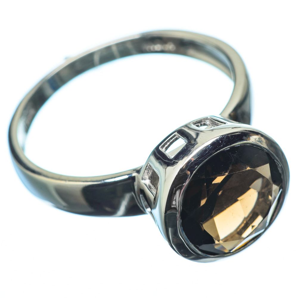 Smoky Quartz Rings handcrafted by Ana Silver Co - RING22169