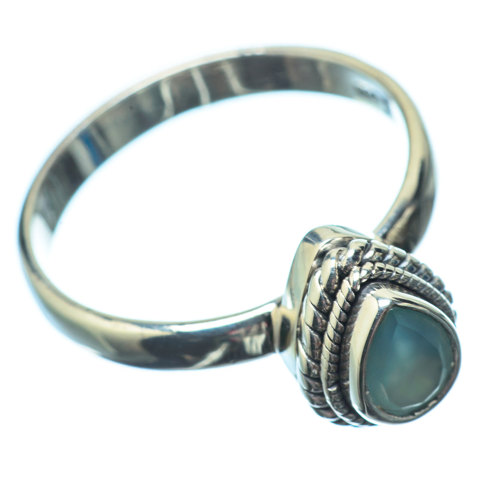 Aqua Chalcedony Rings handcrafted by Ana Silver Co - RING22292