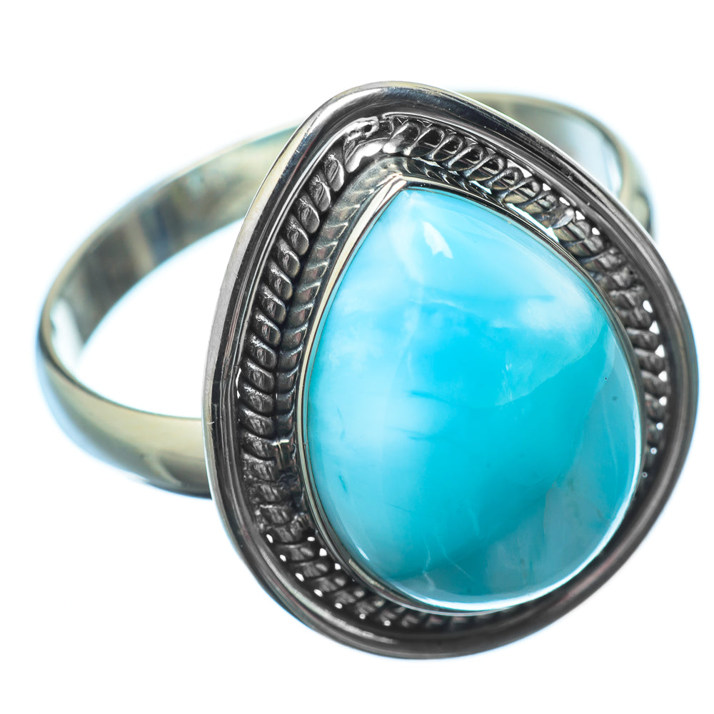 Larimar Rings handcrafted by Ana Silver Co - RING22309