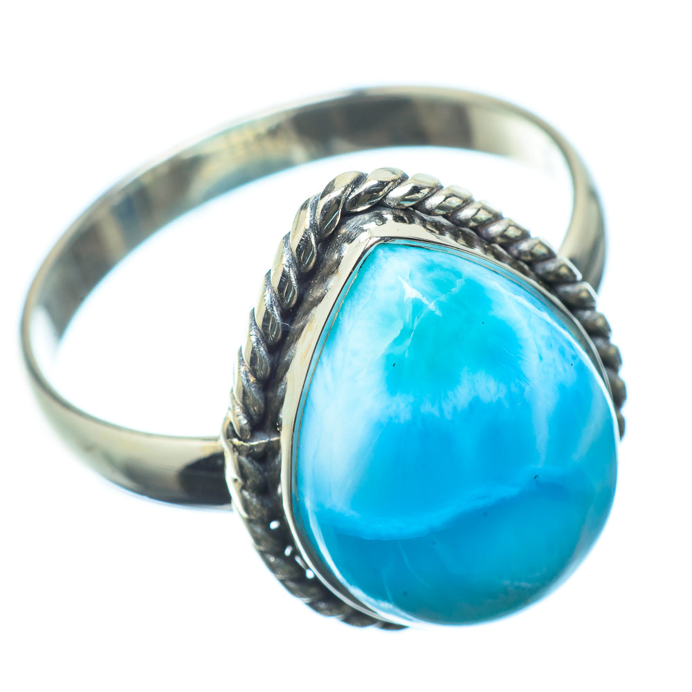 Larimar Rings handcrafted by Ana Silver Co - RING22443