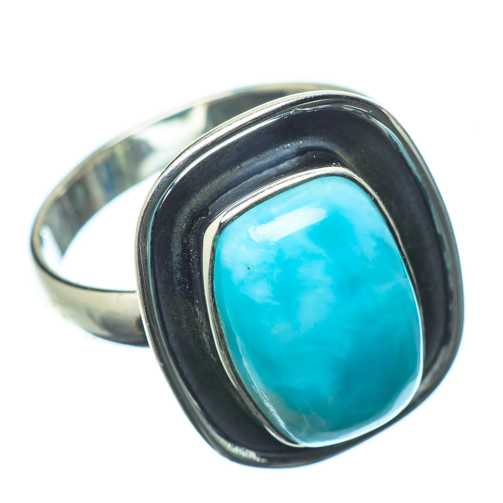 Larimar Rings handcrafted by Ana Silver Co - RING22575
