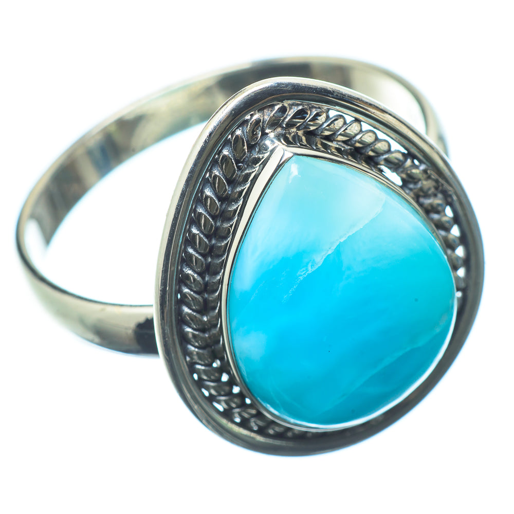 Larimar Rings handcrafted by Ana Silver Co - RING22598