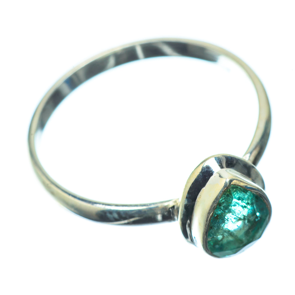 Zambian Emerald Rings handcrafted by Ana Silver Co - RING22700