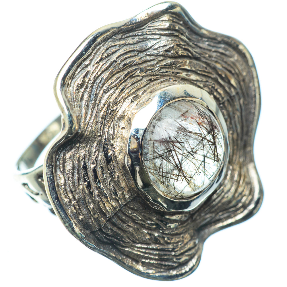 Tourmalinated Quartz Rings handcrafted by Ana Silver Co - RING22750