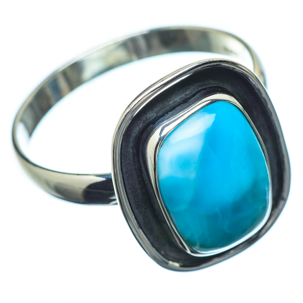 Larimar Rings handcrafted by Ana Silver Co - RING22786