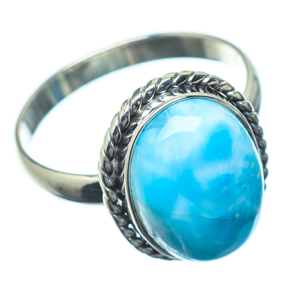 Larimar Rings handcrafted by Ana Silver Co - RING22811