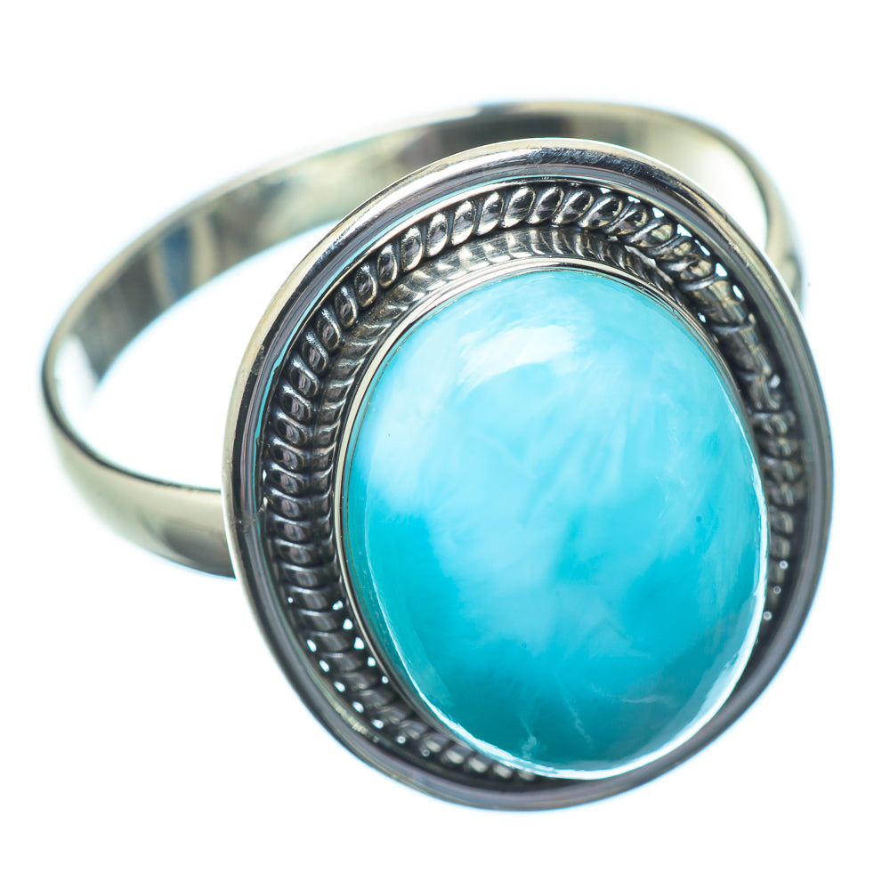 Larimar Rings handcrafted by Ana Silver Co - RING22978