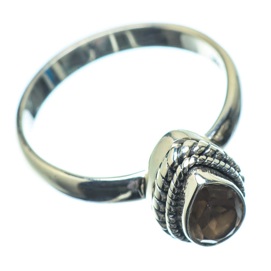 Smoky Quartz Rings handcrafted by Ana Silver Co - RING23011
