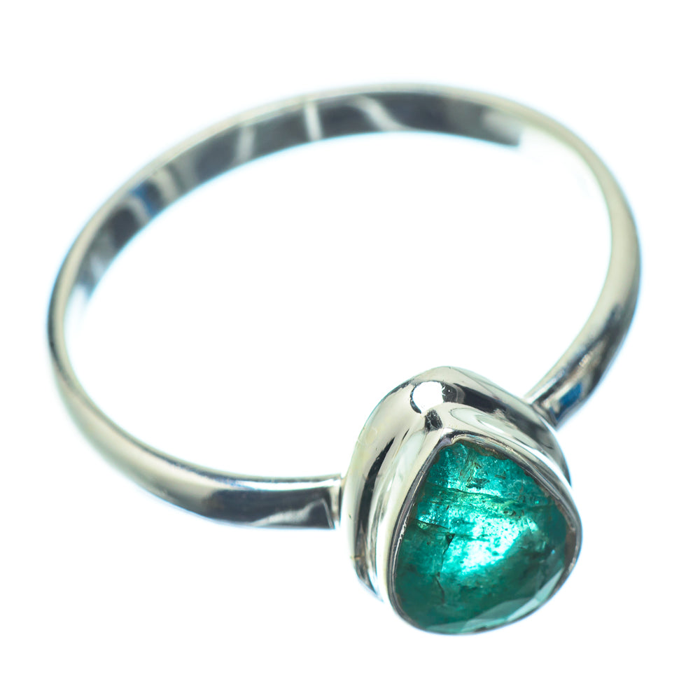Zambian Emerald Rings handcrafted by Ana Silver Co - RING23033