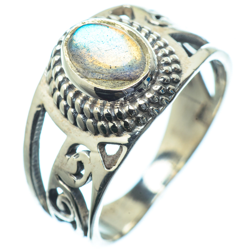 Labradorite Rings handcrafted by Ana Silver Co - RING23626