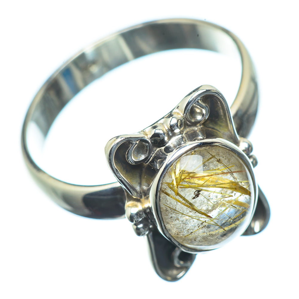 Rutilated Quartz Rings handcrafted by Ana Silver Co - RING23839