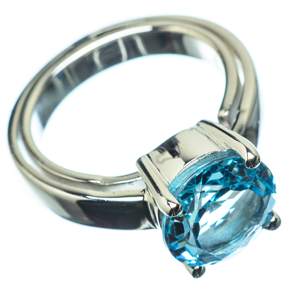 Blue Topaz Rings handcrafted by Ana Silver Co - RING23960