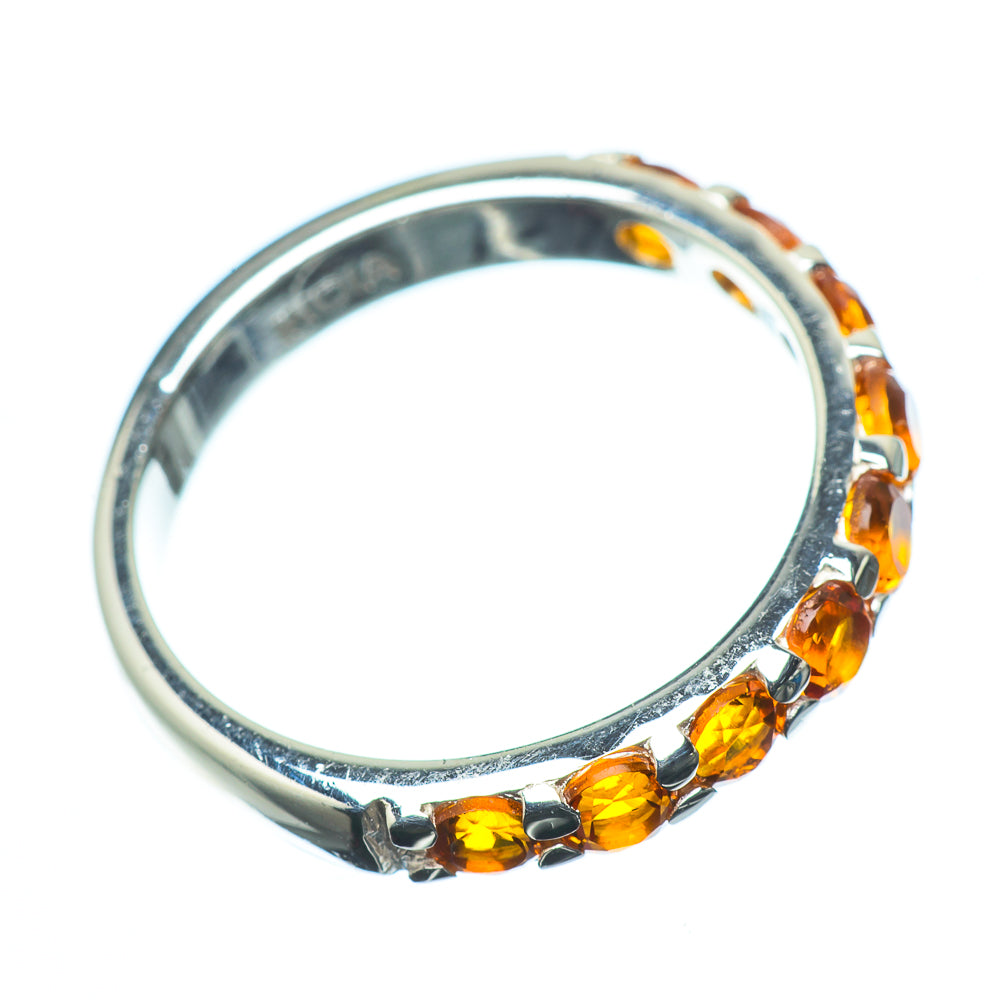 Mandarin Citrine Rings handcrafted by Ana Silver Co - RING24019