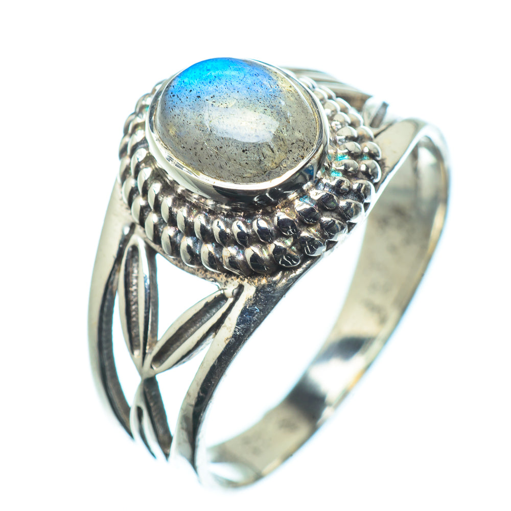 Labradorite Rings handcrafted by Ana Silver Co - RING24066
