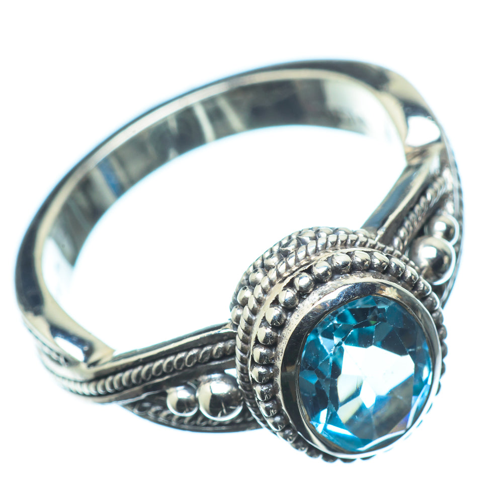 Blue Topaz Rings handcrafted by Ana Silver Co - RING24158