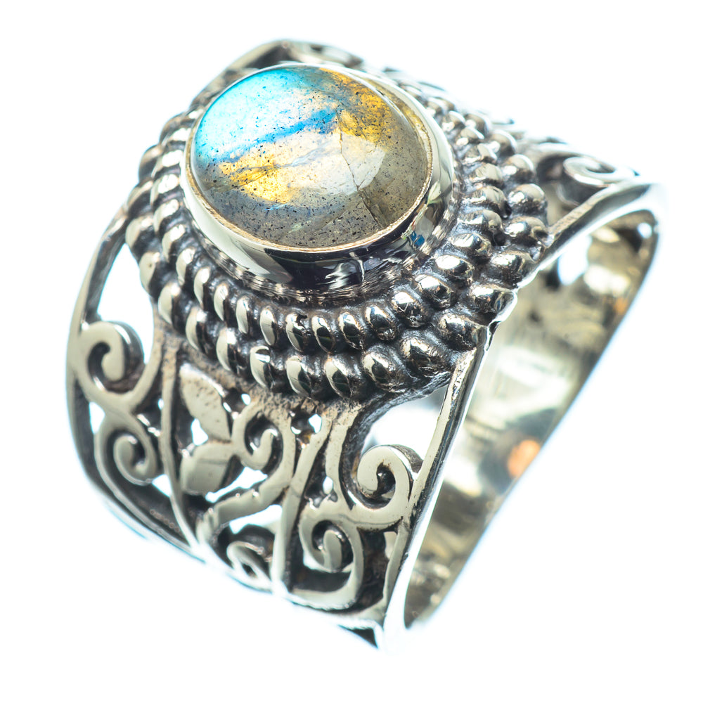 Labradorite Rings handcrafted by Ana Silver Co - RING24398