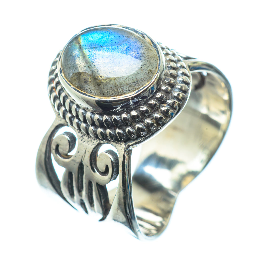 Labradorite Rings handcrafted by Ana Silver Co - RING24479